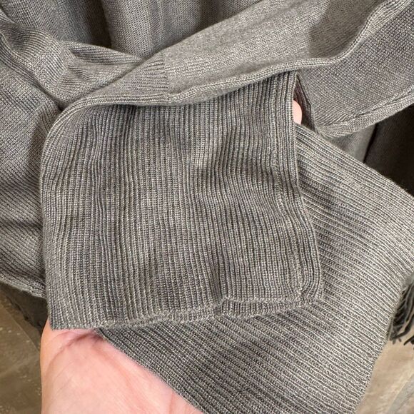 Lane Bryant Olive Green Fringe Hem Open Front Cardigan Sweater 3X NWT 22/24 - Picture 5 of 7